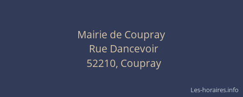 Mairie de Coupray