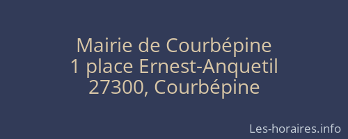 Mairie de Courbépine