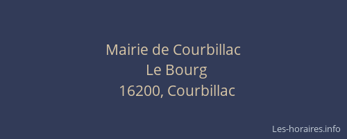Mairie de Courbillac