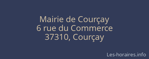 Mairie de Courçay