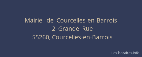Mairie   de  Courcelles-en-Barrois