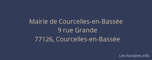 Mairie de Courcelles-en-Bassée
