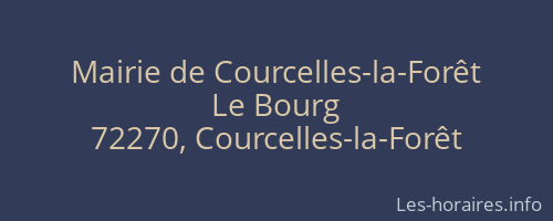 Mairie de Courcelles-la-Forêt