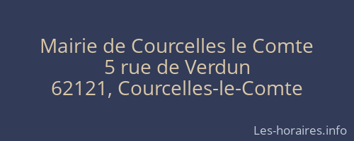 Mairie de Courcelles le Comte