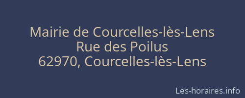 Mairie de Courcelles-lès-Lens
