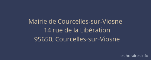 Mairie de Courcelles-sur-Viosne