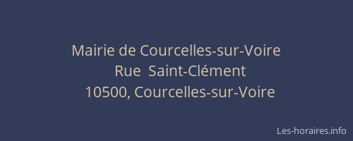 Mairie de Courcelles-sur-Voire