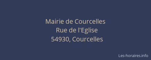 Mairie de Courcelles