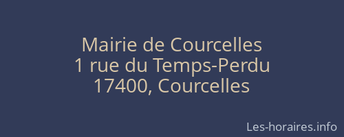 Mairie de Courcelles