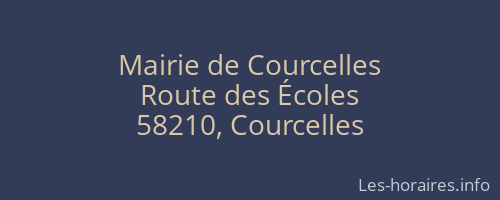 Mairie de Courcelles