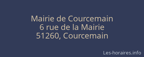 Mairie de Courcemain
