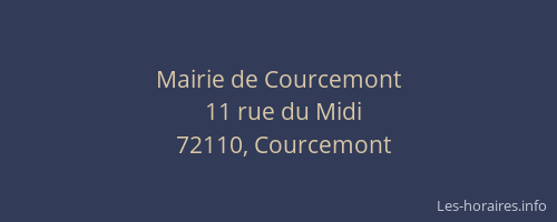 Mairie de Courcemont