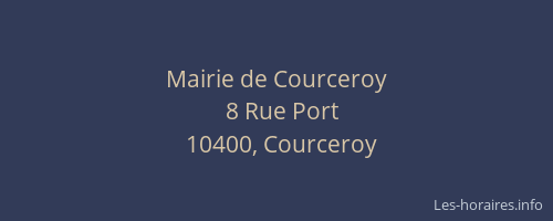 Mairie de Courceroy