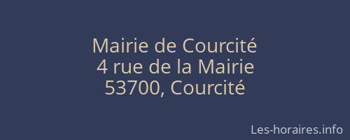 Mairie de Courcité