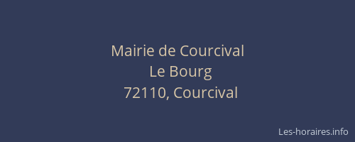 Mairie de Courcival