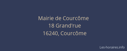 Mairie de Courc&ocirc;me
