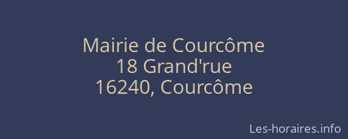 Mairie de Courcôme