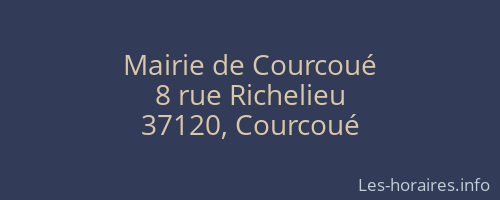 Mairie de Courcoué