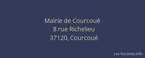 Mairie de Courcou&eacute;