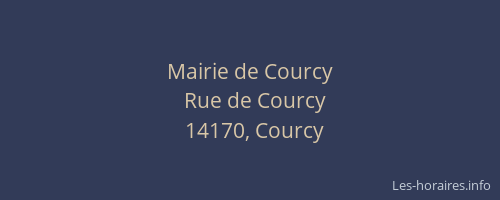 Mairie de Courcy