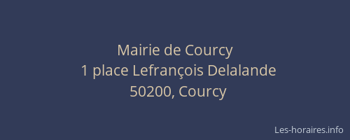 Mairie de Courcy