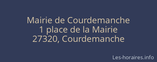 Mairie de Courdemanche