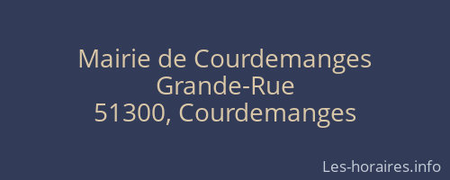 Mairie de Courdemanges