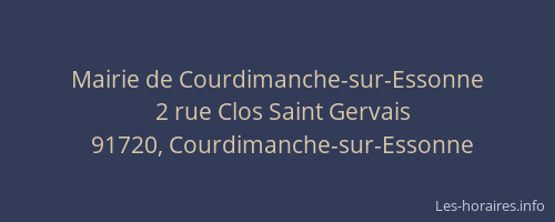 Mairie de Courdimanche-sur-Essonne