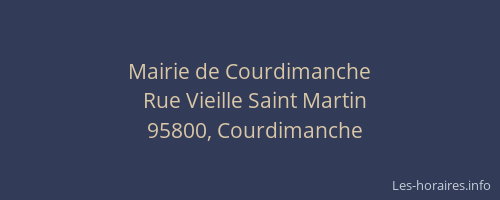 Mairie de Courdimanche