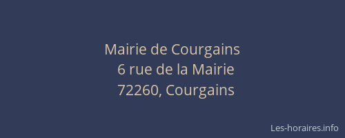Mairie de Courgains