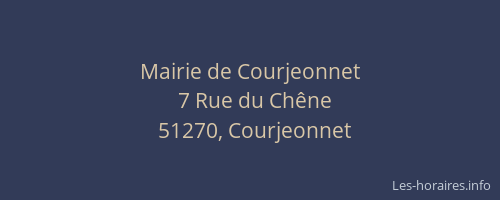 Mairie de Courjeonnet
