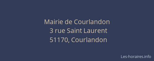 Mairie de Courlandon