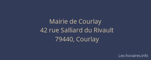 Mairie de Courlay