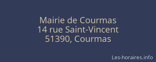 Mairie de Courmas
