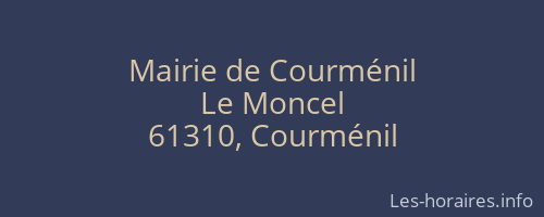 Mairie de Courménil