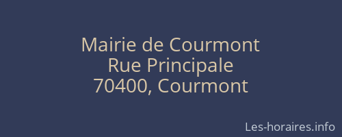 Mairie de Courmont