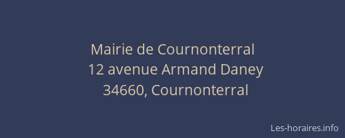 Mairie de Cournonterral