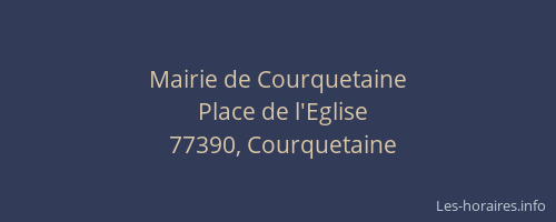 Mairie de Courquetaine