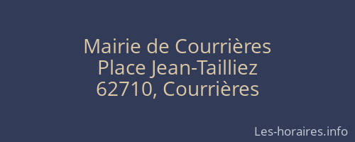Mairie de Courrières