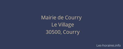 Mairie de Courry