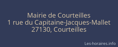 Mairie de Courteilles