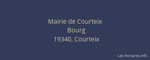 Mairie de Courteix