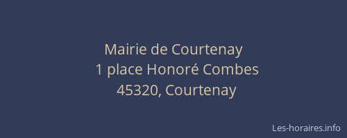 Mairie de Courtenay