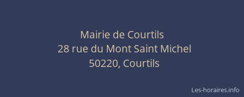 Mairie de Courtils