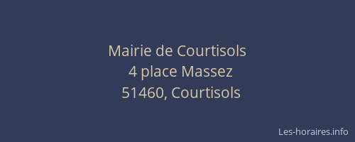 Mairie de Courtisols