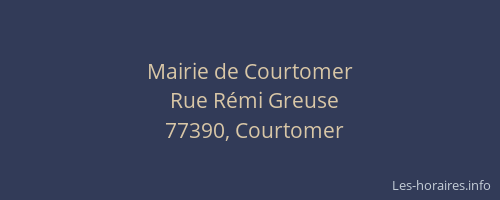 Mairie de Courtomer