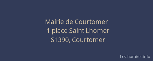 Mairie de Courtomer