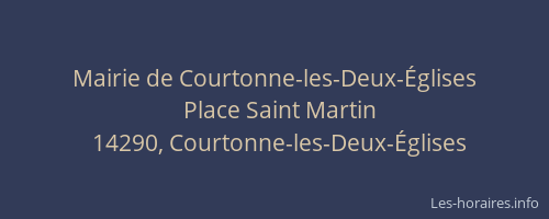 Mairie de Courtonne-les-Deux-Églises