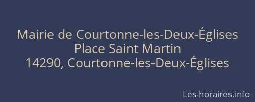 Mairie de Courtonne-les-Deux-Églises