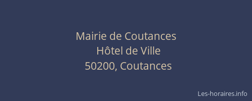 Mairie de Coutances
